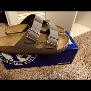 Brand new, never worn outside, Size 9 in woman’s, Brown birkenstocks
